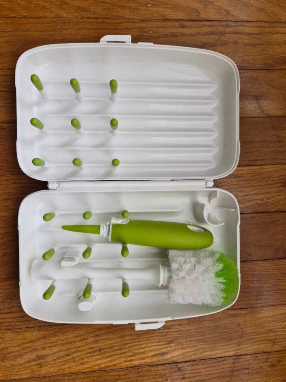 OXO Baby Bottle Drying Rack and Brush Travel Set